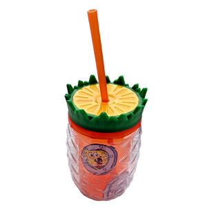 SpongeBob SquarePants Pineapple Clear Acrylic Cup Nickelodeon Tumbler with Straw